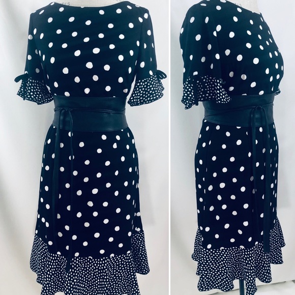 HOST PICK 🎊NWT TALBOTS POKA DOT DRESS - Picture 5 of 7
